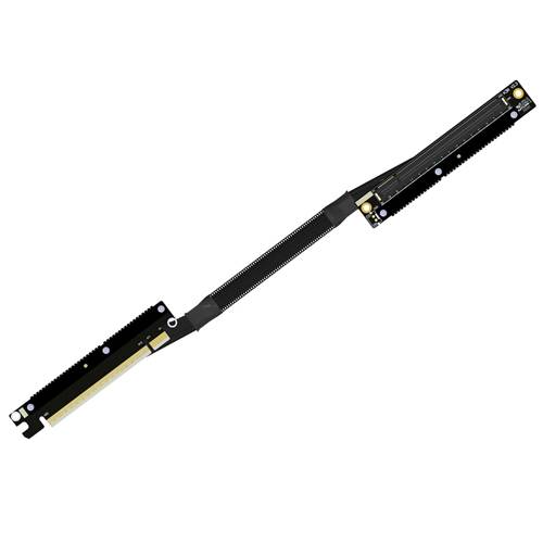 P5-X16MLS-X16FLS90 PCIe 5.0 x16 Male LSE(Left Side Exit) to x16 Female LSE(Left Side Exit) 90 Degree Extension Cable