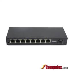 1-port FE SFP & 8-port 10/100Base-T RJ45 Fast Ethernet SFP PoE Media Converter