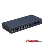 2-port GE SFP & 8-port 10/100/1000Base-T RJ45 Gigabit Ethernet SFP PoE Media Converter
