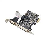 PCIe x1 MCS9901 1-port RS232 Serial & 1-port Parallel 1S1P Combo Card