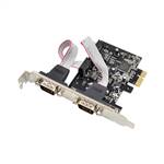 PCIe x1 OXPCIe952 2-port DB9 RS232 Serial Adapter Card with 16950 UART