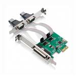 PCIe x1 CH382L 2-port RS232 Serial & 1-port Parallel 2S1P Combo Card