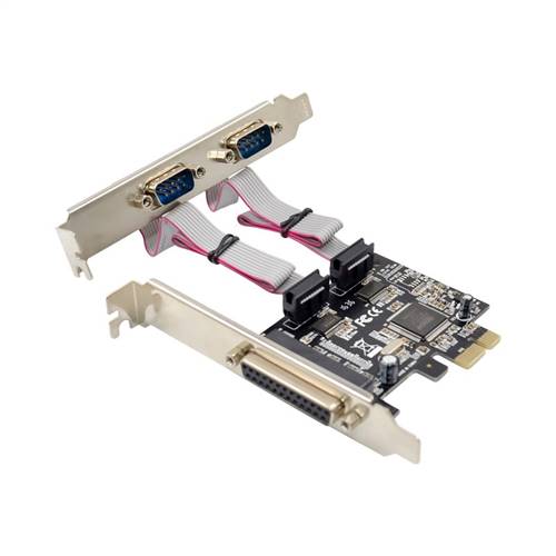 PCIe x1 MCS9901 2-port RS232 Serial & 1-port Parallel 2S1P Combo Card