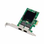 PCIe x1 2-port RJ45 Intel JL82575EB Chipset Gigabit Ethernet Network Interface Card