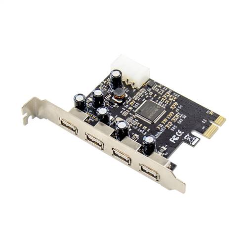 PCIe x1 4-port USB 2.0 Type-A USB Host Card