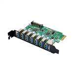 PCIe x1 7-port USB 3.0 Type-A USB Host Card