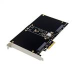 PCIe 2.0 x2 2-port 2.5-inch SSD / HDD SATA III 6 Gbps RAID card