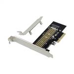 PCIe 3.0 x4 1-port M.2 M-key NGFF NVMe Controller Card