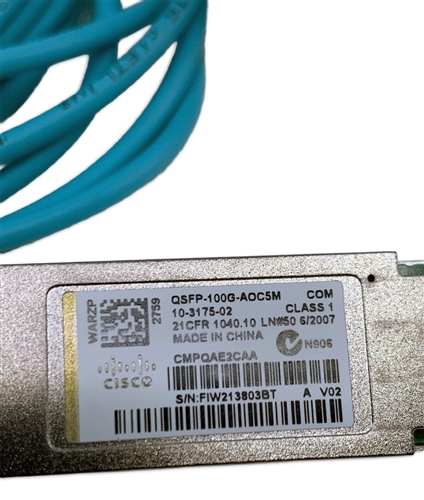 Genuine Cisco QSFP-100G-AOC5M
