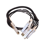 Cisco QSFP-4SFP10G-CU1M 40GBASE-CR4 QSFP to 4 10GBASE-CU SFP+ direct-attach breakout cable, 1-meter, passive