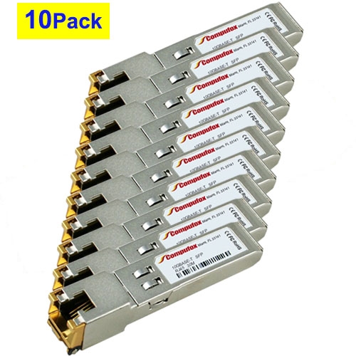 10PK - 10GBase-T SFP+ Compatible Transceiver for Mikrotik