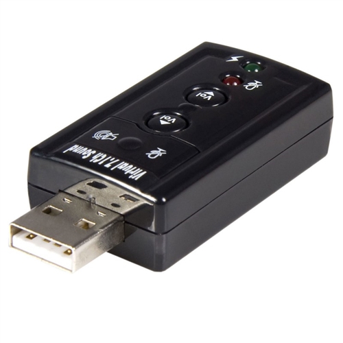 USB 2.0 Virtual 7.1 CH Stereo Sound Adapter - External Audio Card